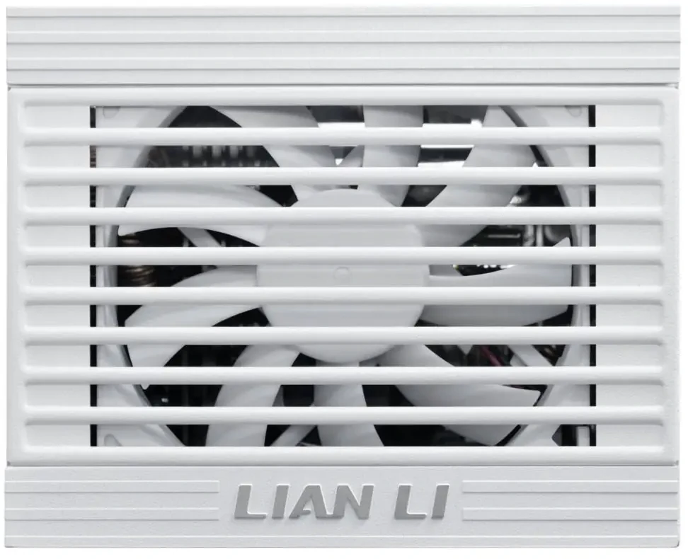 Lian Li SP serijos Platinum 80 PLUS Platinum maitinimo šaltinis, SFX, pilnai modulinis, PCIe 5.1, ATX 3.1 × 1000 vatų, baltas
