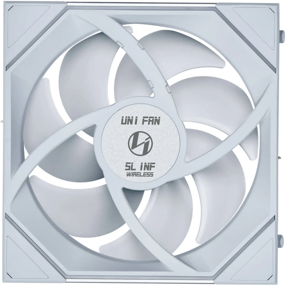 Lian Li UNI FAN SL-INF belaidis ventiliatorius, ARGB, PWM – atvirkštinės mentės, 140 mm, baltas