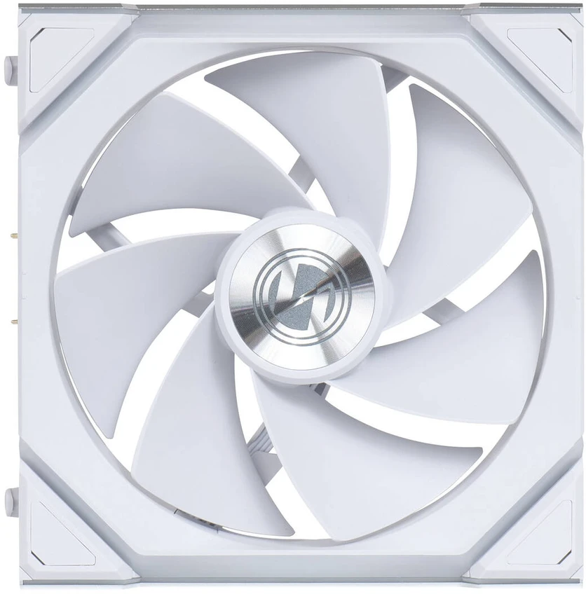 Lian Li UNI FAN SL Wireless ARGB PWM korpuso ventiliatorius – Reverse Blade, 120 mm, baltos spalvos