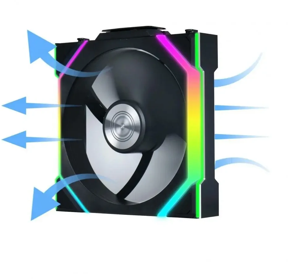 Lian Li UNI FAN SL belaidis ARGB PWM ventiliatorius - 120 mm, juoda