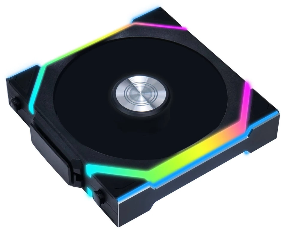 Lian Li UNI FAN SL Wireless ARGB PWM korpuso ventiliatorius – Reverse Blade, 120 mm, juodos spalvos