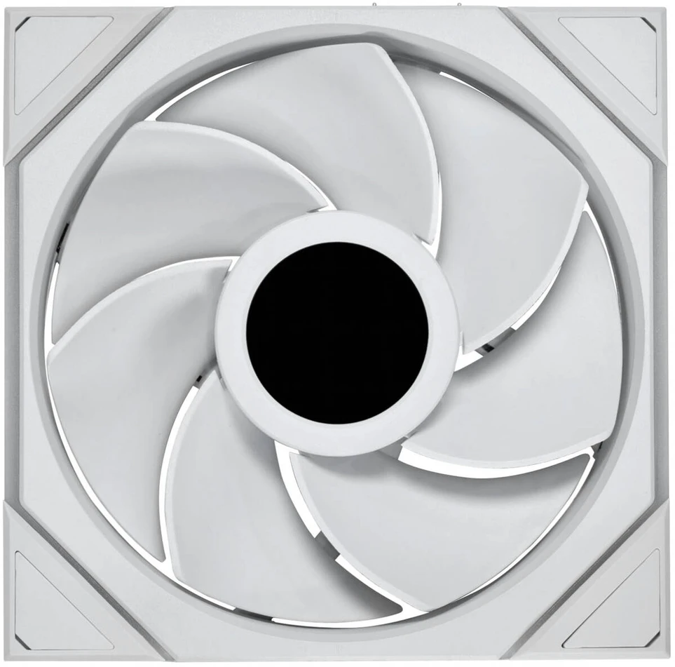 Lian Li UNI FAN TL LCD Wireless korpuso ventiliatorius, ARGB, PWM – Reverse Blade, 140 mm, baltos spalvos