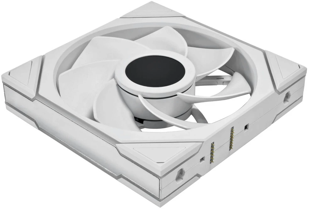 Lian Li UNI FAN TL LCD Wireless korpuso ventiliatorius, ARGB, PWM – Reverse Blade, 140 mm, baltos spalvos