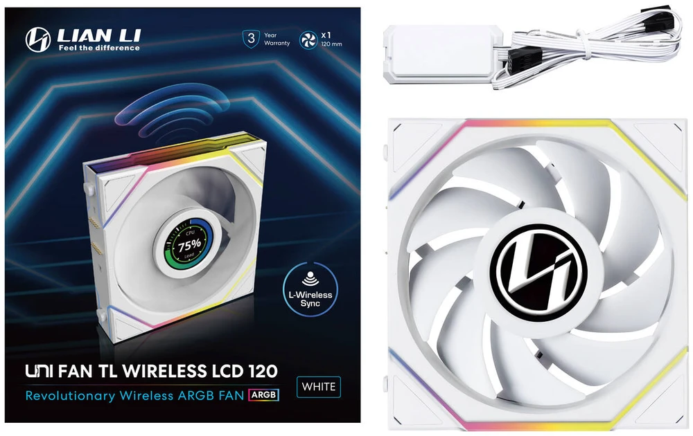 Lian Li UNI Fan TL LCD Wireless 120-Single Pack-2.4 GHz