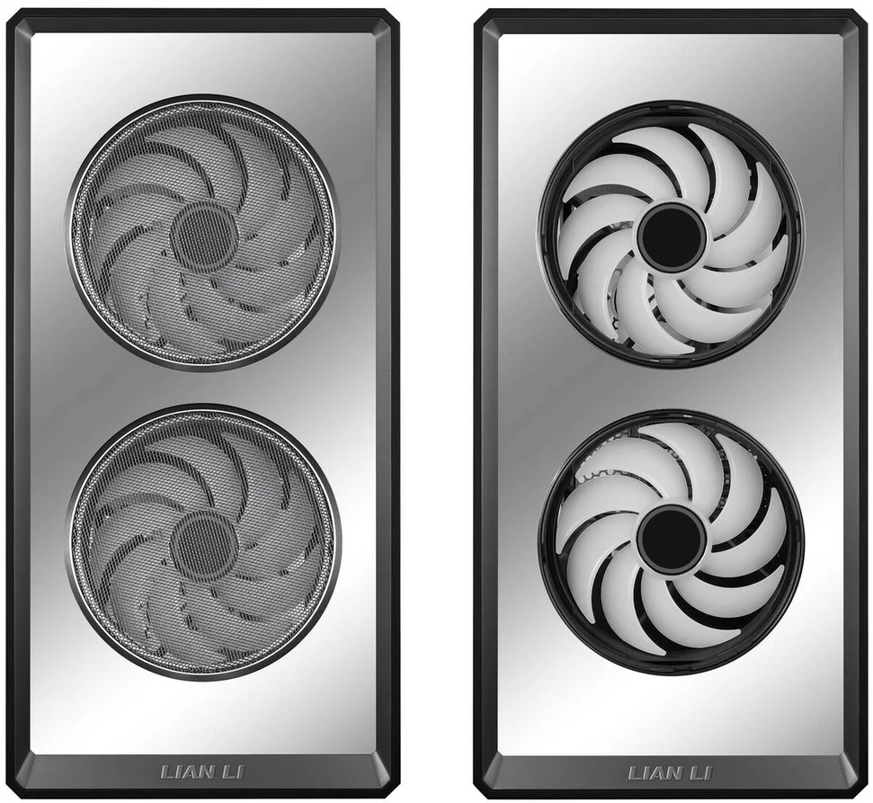 Lian Li Vector V150 kompiuterio korpusas, mini bokštas, mATX, grūdintas stiklas, „Infinity Mirror“ – Juodas