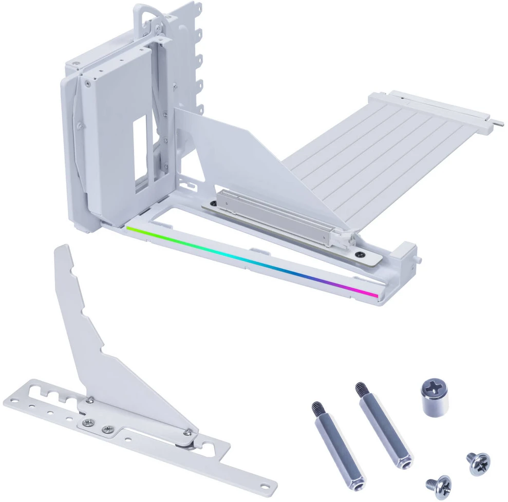 Kompiuterio korpusas Lian Li Vertical GPU Mounting Kit, with PCIe 5.0 Riser Cable – Baltas