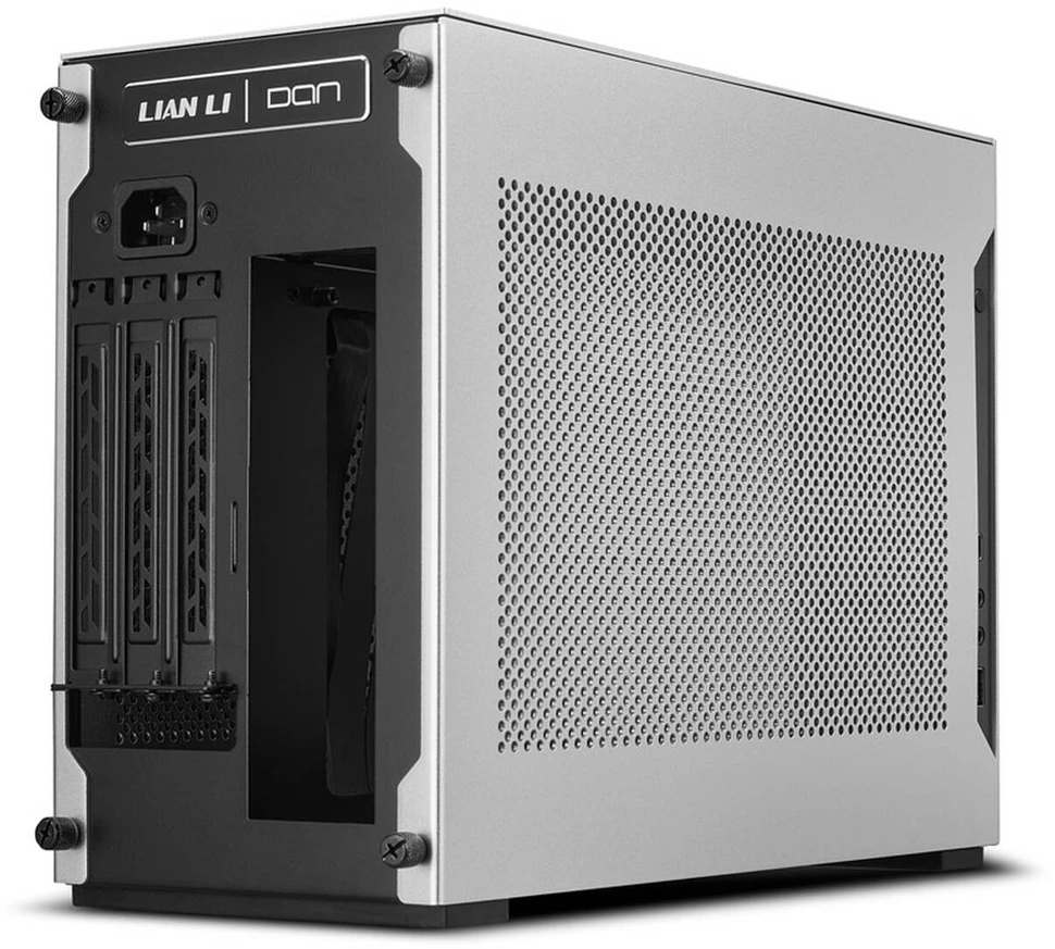 Lian Li x DAN Cases A4-H2O PC Case, Mini Case, Mini-ITX, PCIe 5.0 Riser – Sidabrinis