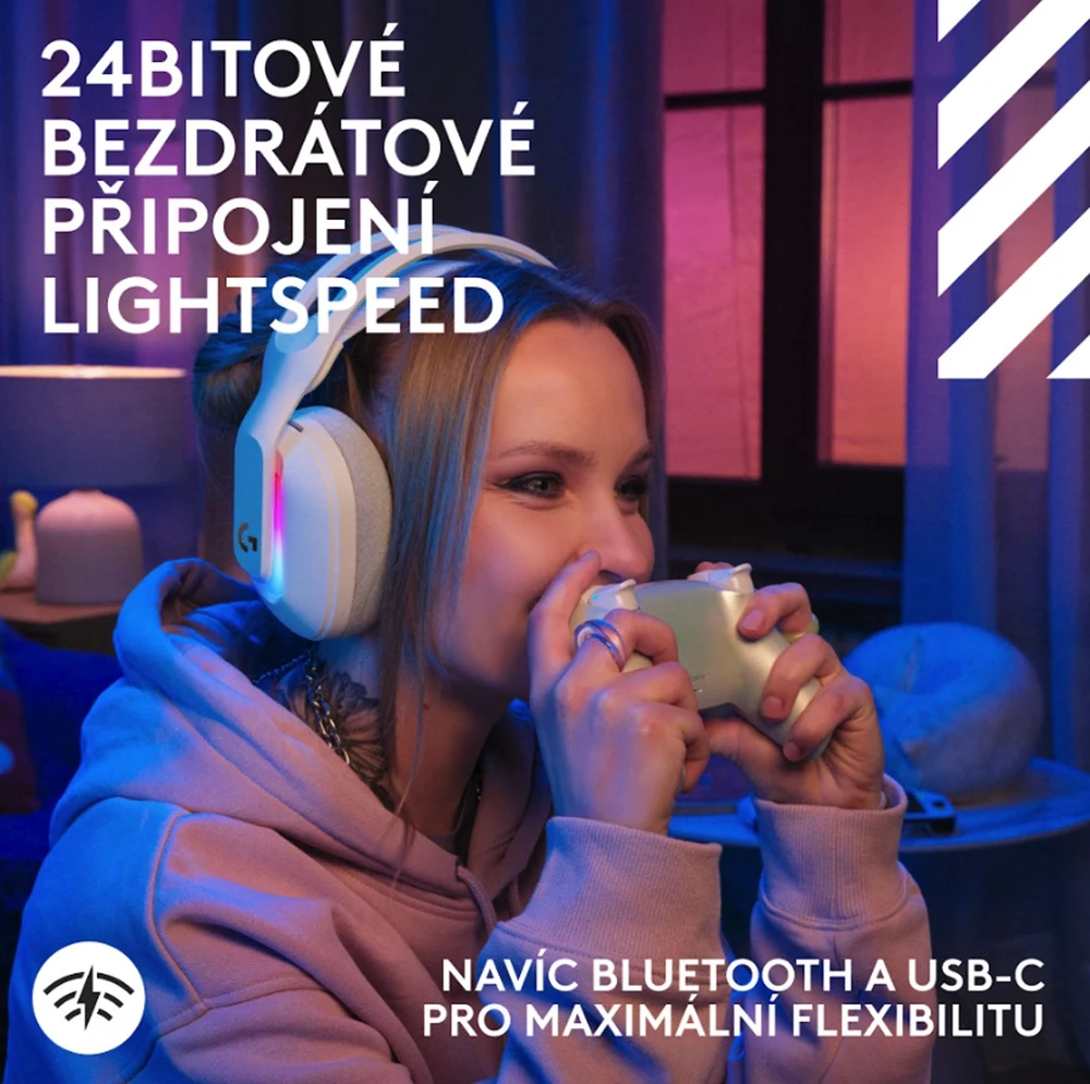 Logitech G Astro A20 X LIGHTSPEED Belaidės Belaidės Žaidimų Ausinės | Baltas