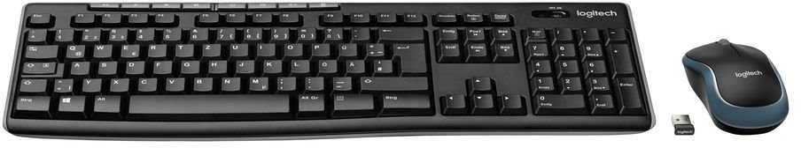 Belaidis klaviatūros ir pelės rinkinys Logitech MK270, Čekų išdėstymas