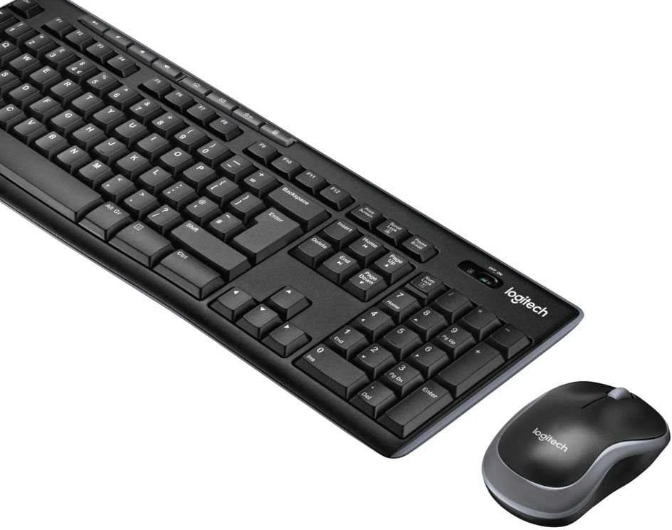 Belaidis klaviatūros ir pelės rinkinys Logitech MK270, Čekų išdėstymas