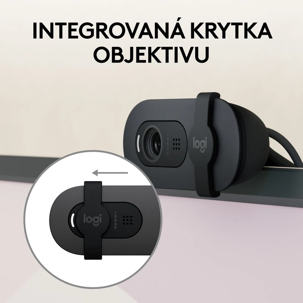 Internetinė kamera Logitech BRIO 100, grafito spalvos