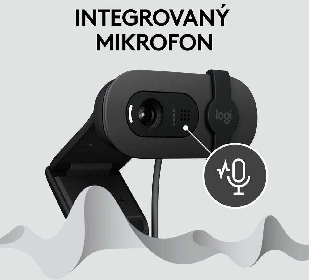 Internetinė kamera Logitech BRIO 100, grafito spalvos