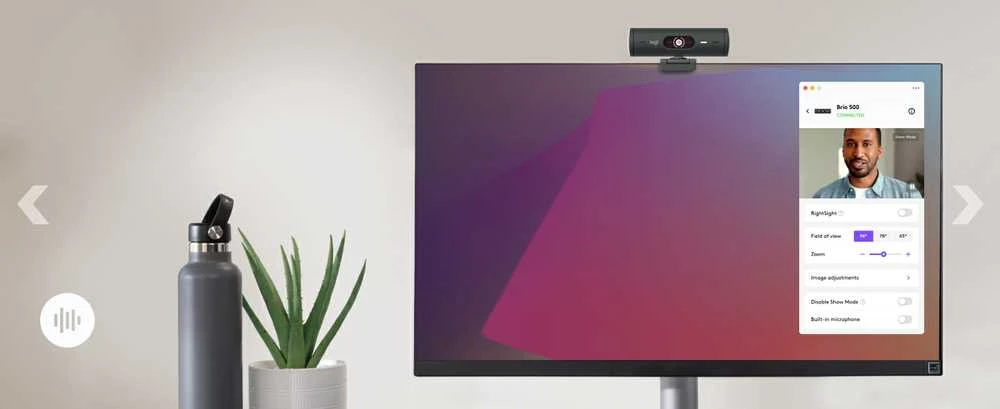 Internetinė kamera Logitech BRIO 500, Grafito spalvos