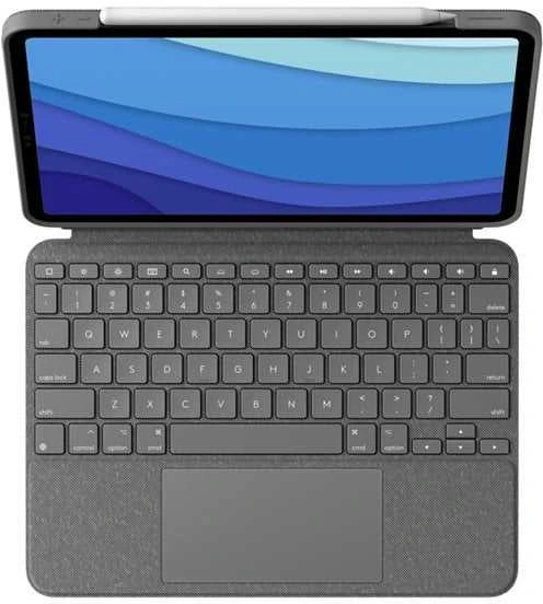 „Logitech Combo Touch iPadPro 12.9 Graphite“.