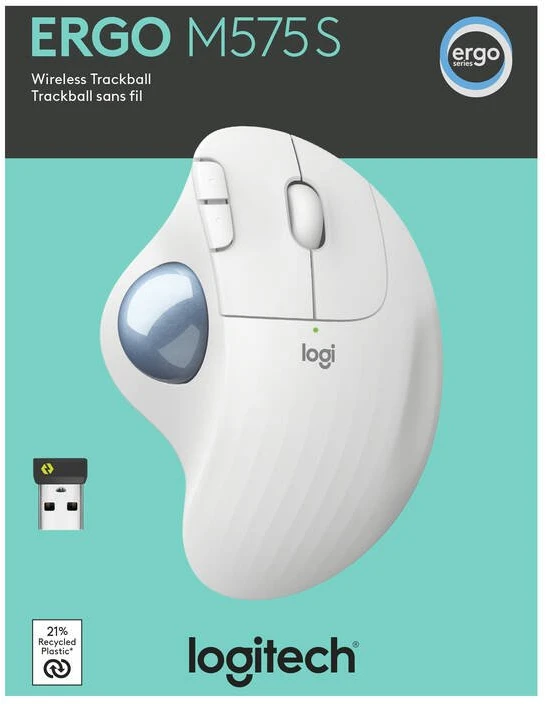 „Logitech M575S“ belaidė pelė „Balta“