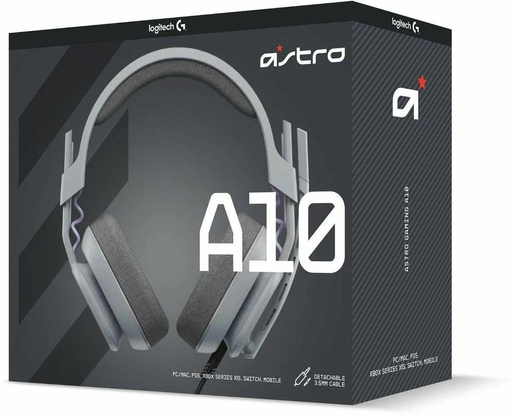 Logitech ASTRO A10 WIRED Ausinės - OVER-EAR/3.5MM - OZONE - Pilkas