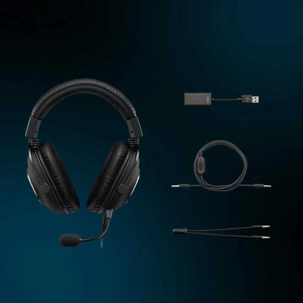 Ausinės - Logitech PRO X SE Ausinės su laidu Žaidimams (50mm drivers, USB/3.5mm, Juodas)
