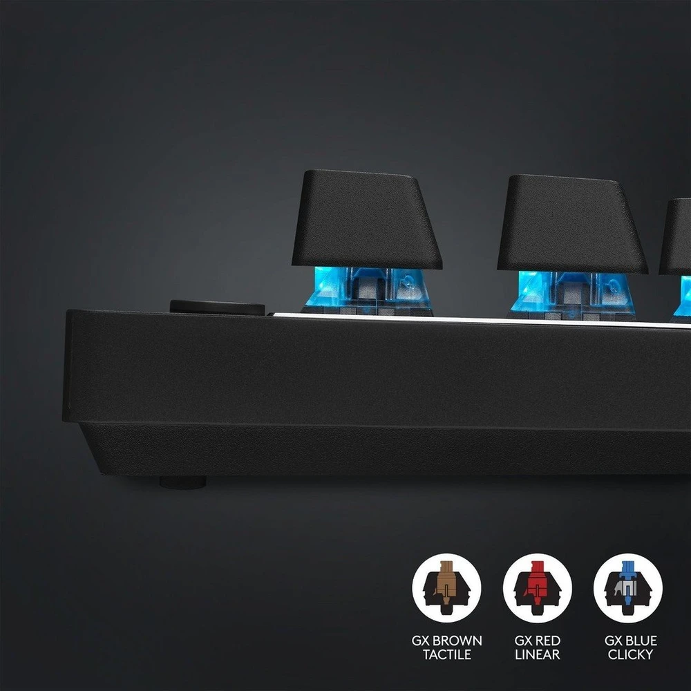 Žaidimų klaviatūra Logitech G Pro X TKL Lightspeed, US išdėstymas, Juodos spalvos