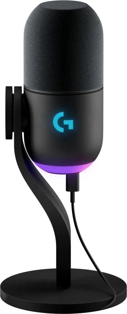 Logitech G Yeti GX Dynamic kardioidinis laidinis mikrofonas (juodas) su RGB | USB