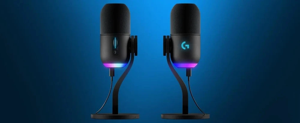 Logitech G Yeti GX Dynamic kardioidinis laidinis mikrofonas (juodas) su RGB | USB
