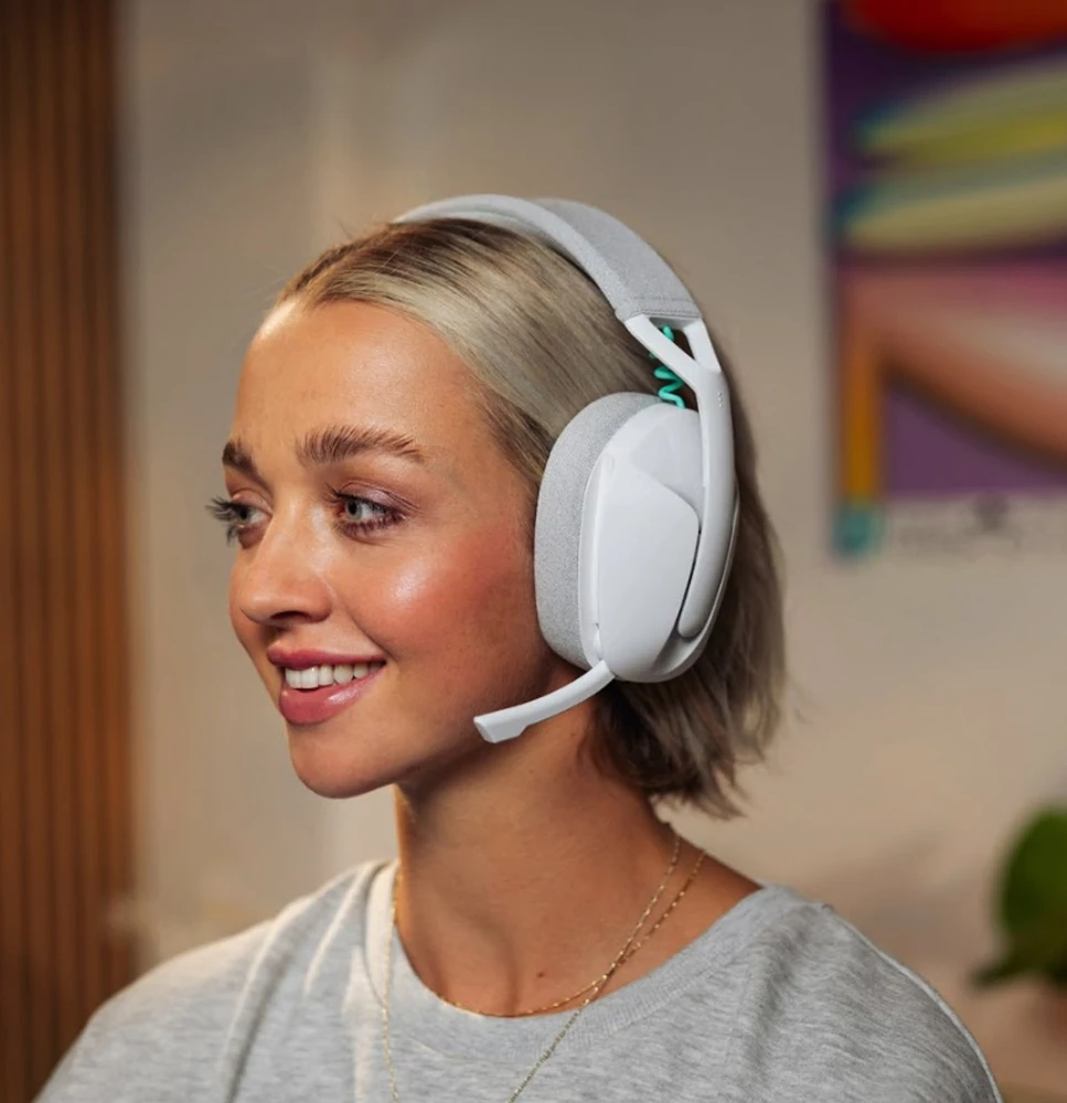 Žaidimų ausinės Logitech G321 baltos spalvos