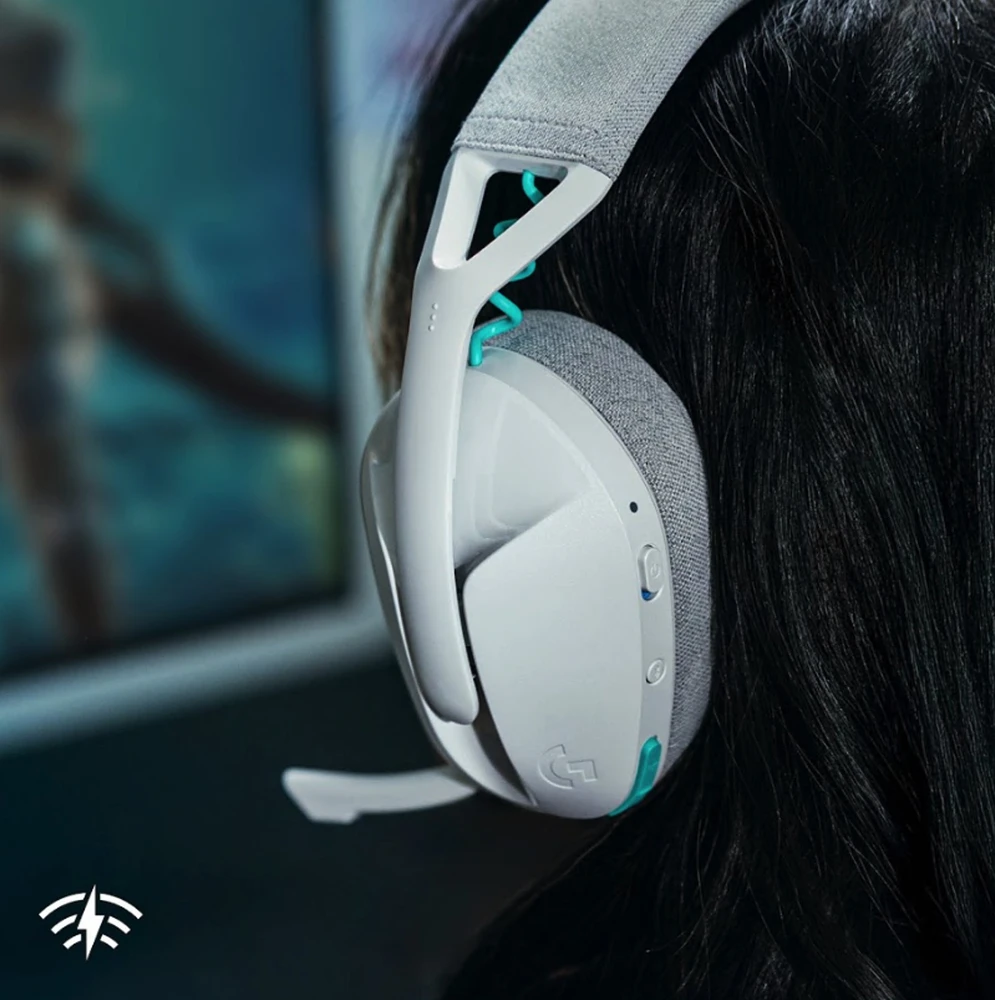 Žaidimų ausinės Logitech G321 baltos spalvos