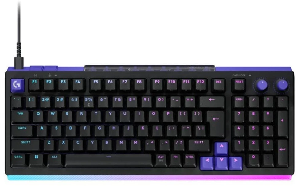 LOGITECH G512 X 98 Klaviatūra su laidu žaidimams - Juodas - US INT'L - USB - EMEA28i - 935 - TACTILE