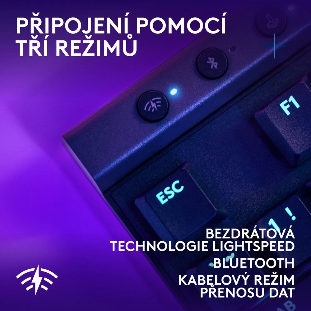 Klaviatūra Logitech G515 LIGHTSPEED TKL WRS G KB/Juodas-CZE-SKY-EMEA28I-935