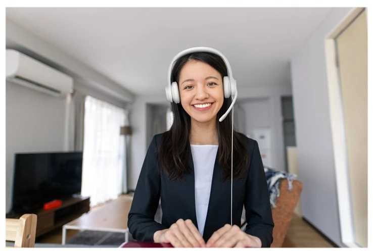 Ausinės Logitech H390, su laidu, Baltos