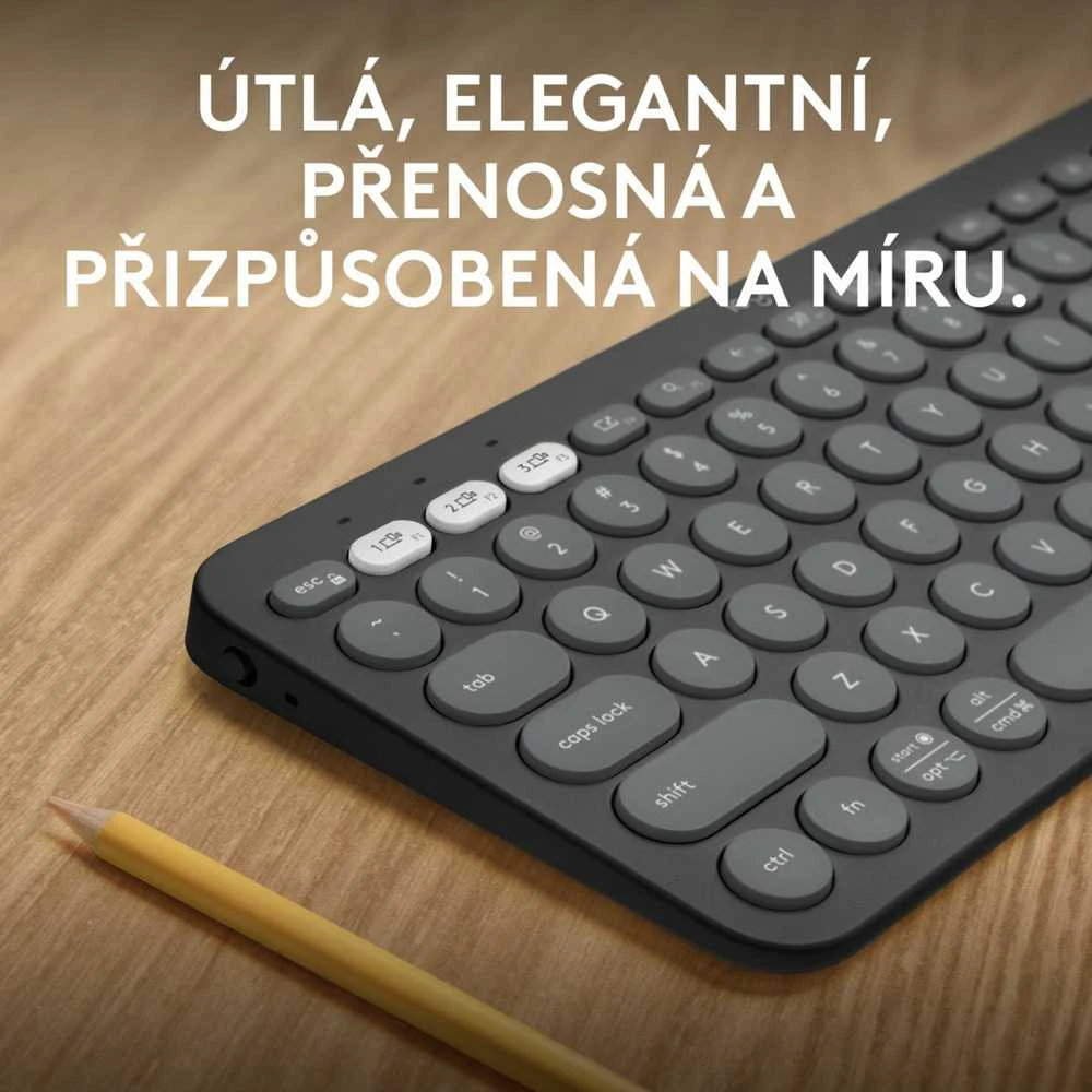 LOGITECH K380S Bluetooth klaviatūra - TONAL GRAPHITE - JAV TARPTAUTINĖ