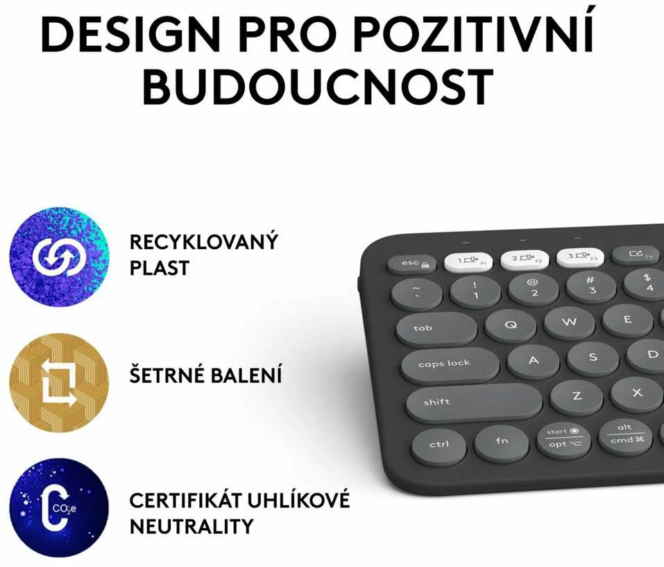 LOGITECH K380S Bluetooth klaviatūra - TONAL GRAPHITE - JAV TARPTAUTINĖ