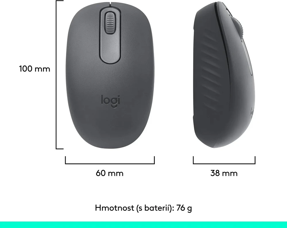 LOGITECH M196 Bluetooth pelė – GRAPHITE – BT – EMEA28i-935