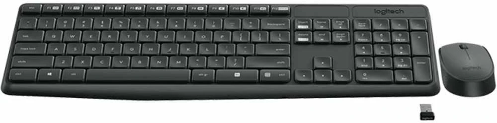 Logitech MK235 Belaidė Klaviatūra ir pelė - Pilkas-CZE-2.4GHZ-INTNL