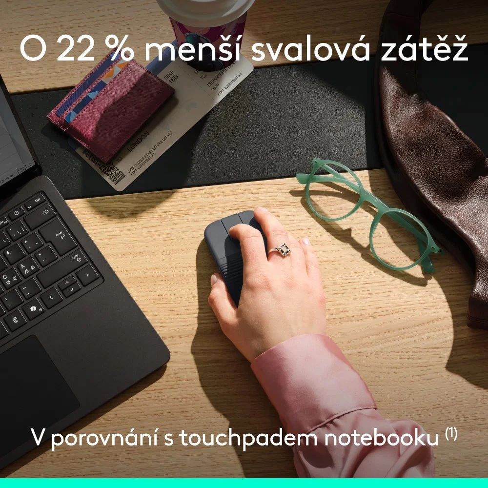 Logitech Mobi Fold kompiuterinė pelė Kelioninis Abiems rankoms RD belaidis ryšys + „Bluetooth“ Optinis 4000 DPI