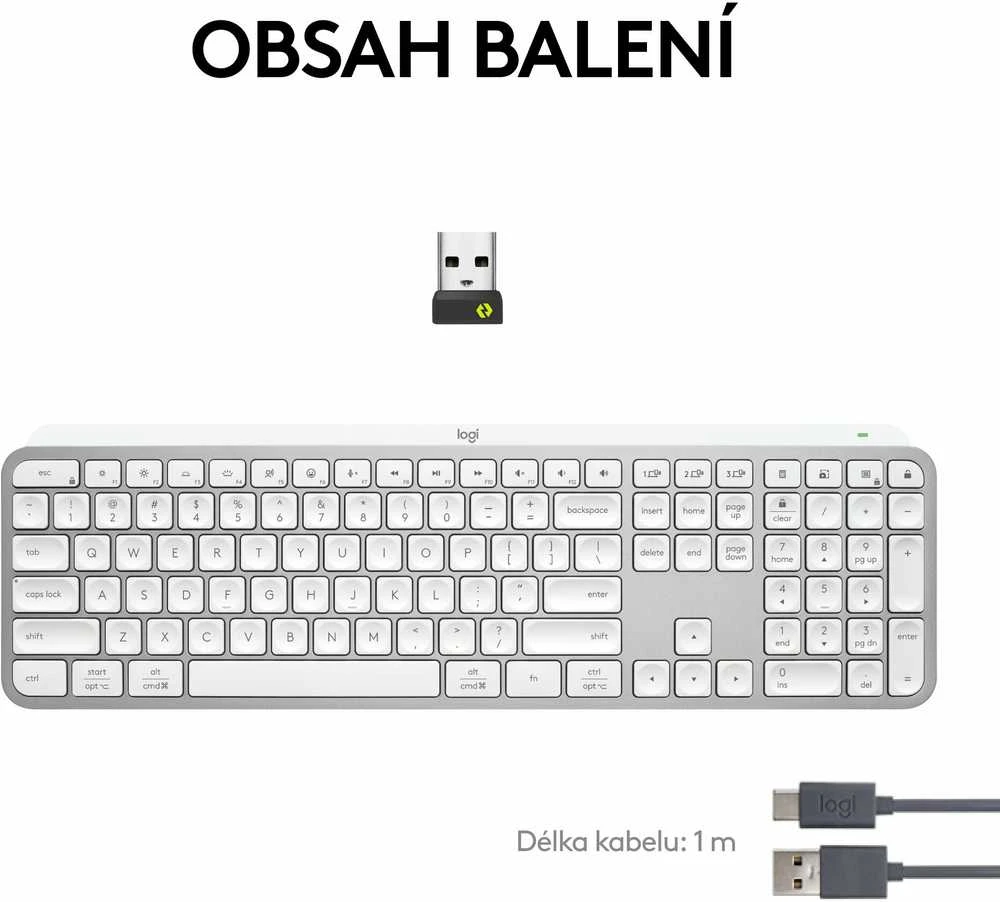 Belaidė klaviatūra Logitech MX Keys S, Išdėstymas: US (Qwerty)