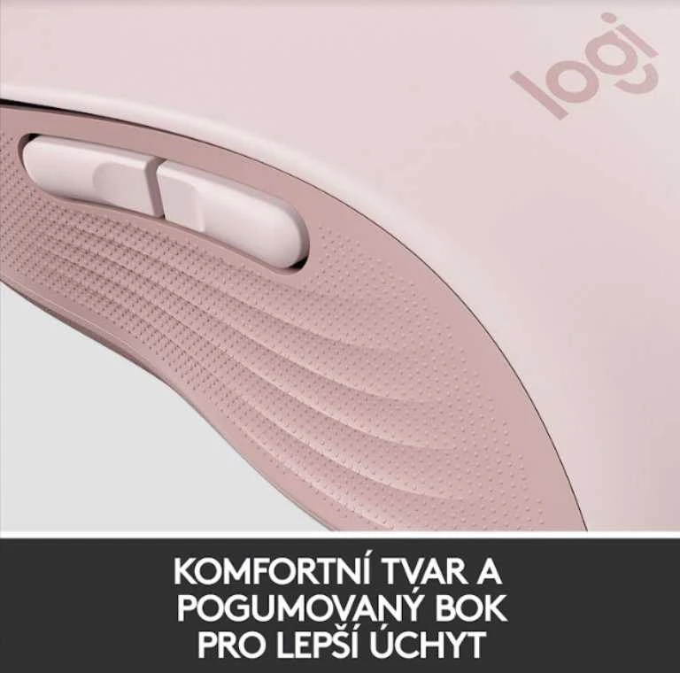 Belaidė pelė Logitech Signature M650 L, rožinės spalvos