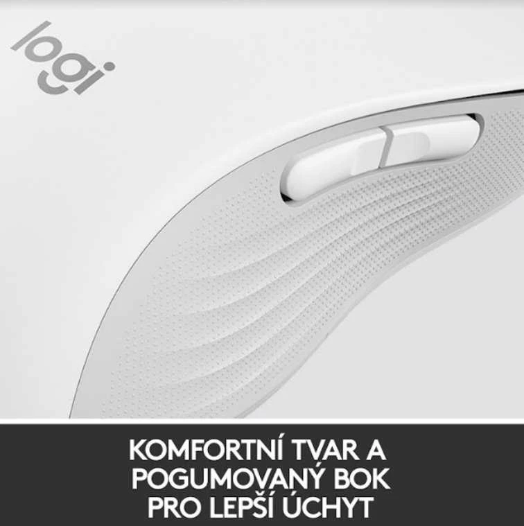 Belaidė pelė Logitech Signature M650 L Left, baltos spalvos