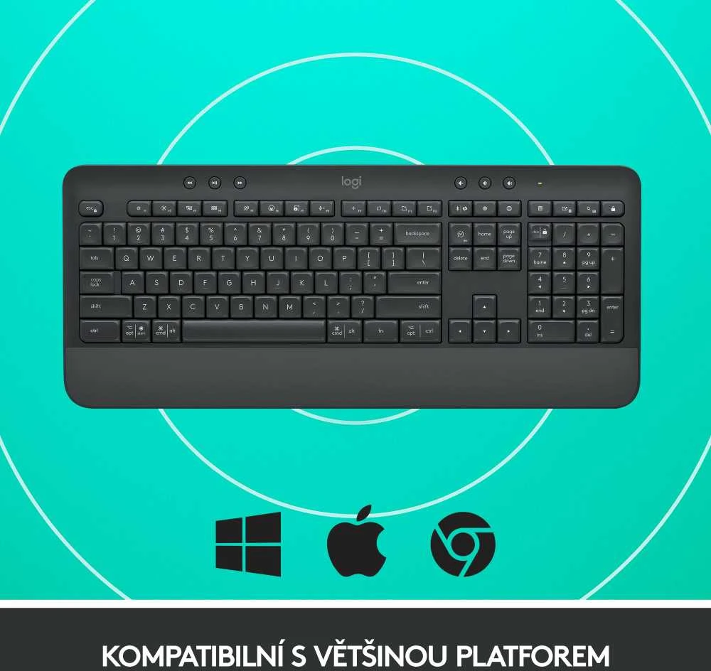 Klaviatūra Logitech MK650 verslui - GRAPHITECZE-SKYINTNL
