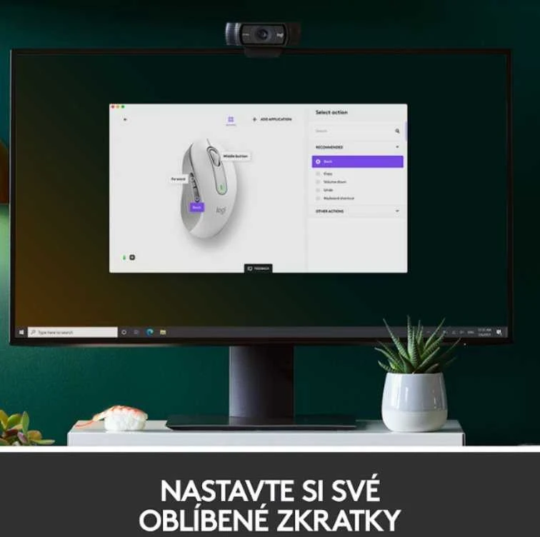 Belaidė pelė Logitech Signature M650 L, baltos spalvos