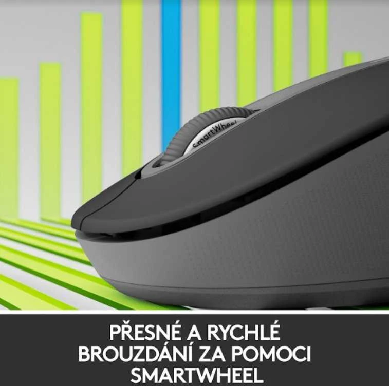 Belaidė pelė Logitech Signature M650 L Left, grafito spalvos