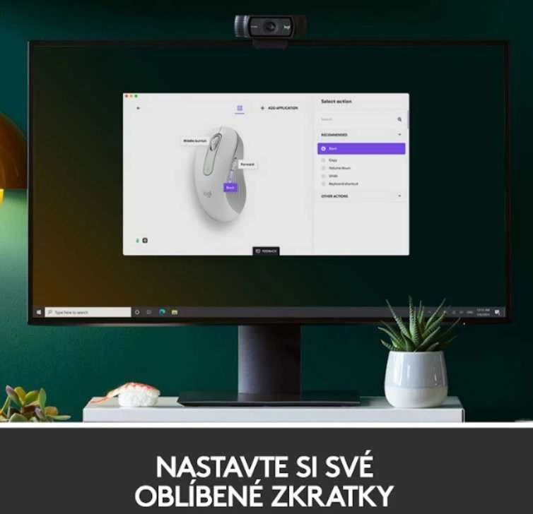 Belaidė pelė Logitech Signature M650 L Left, baltos spalvos
