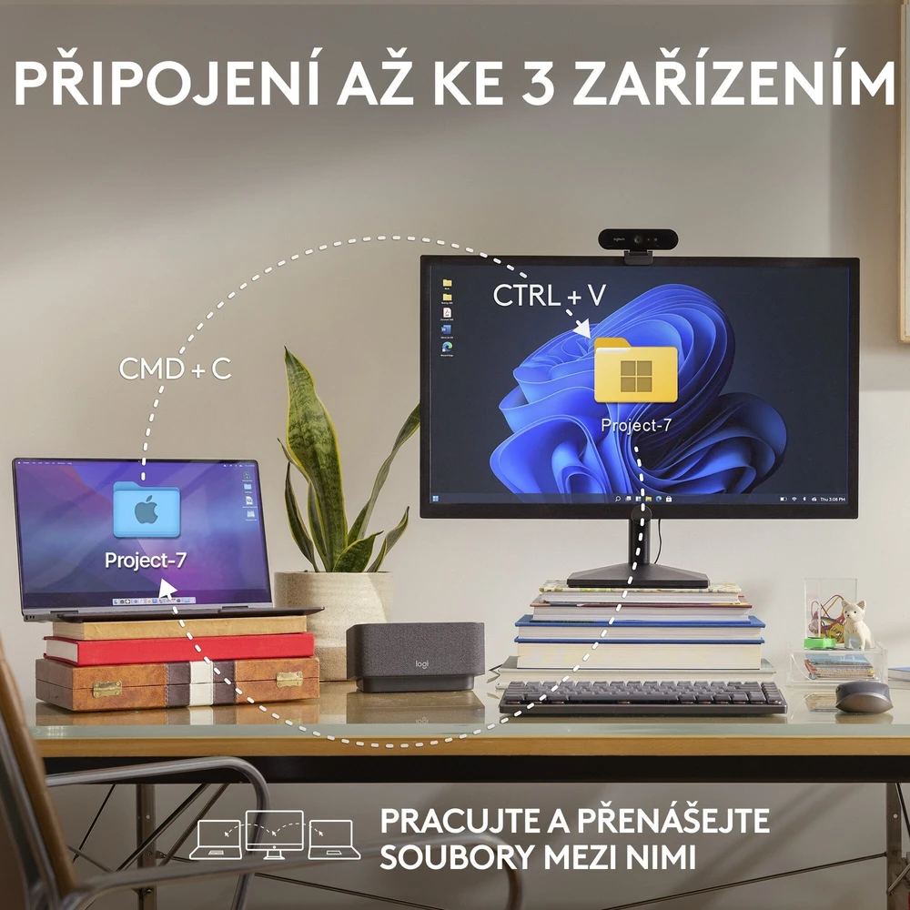 Belaidė pelė Logitech MX Anywhere 3S, grafito spalvos