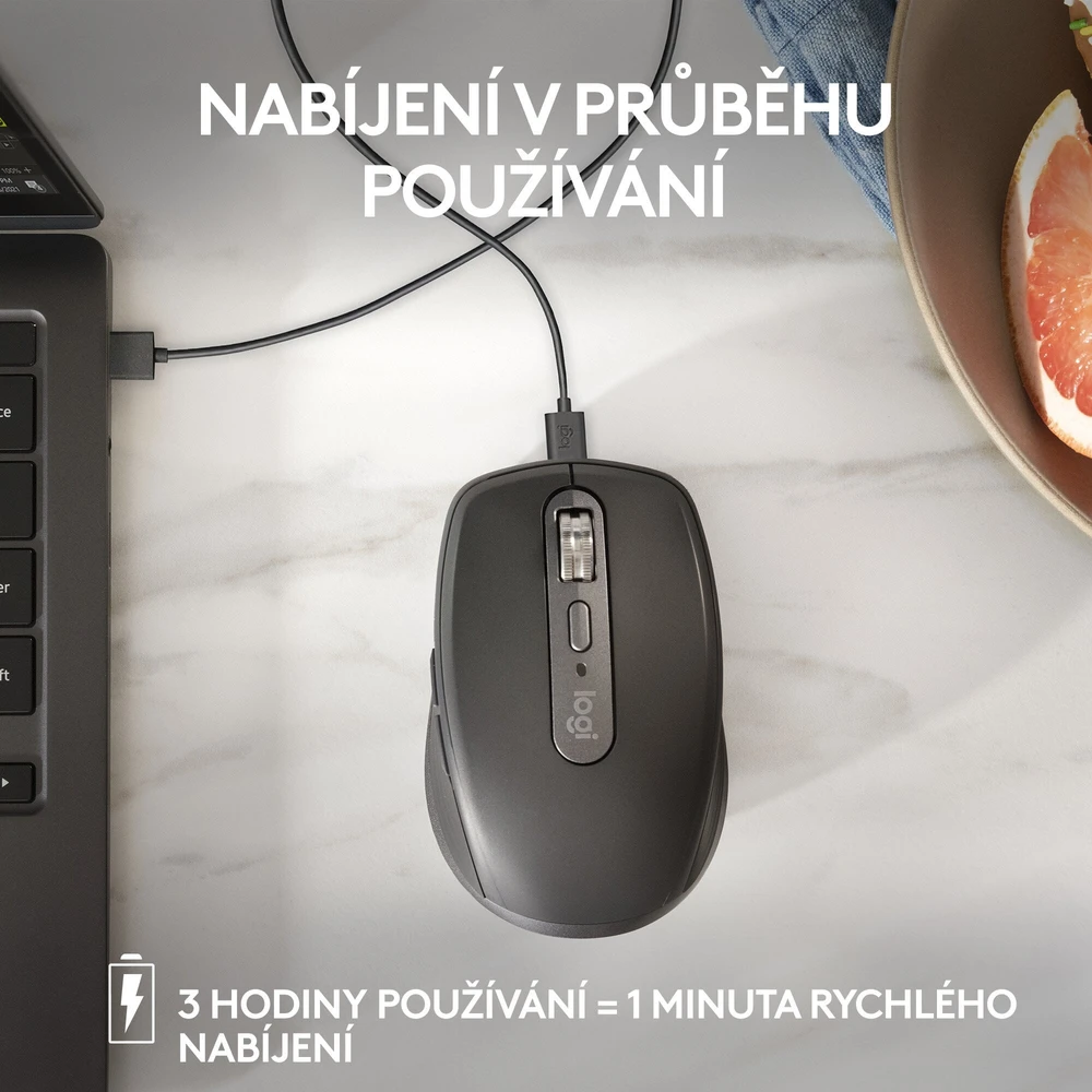 Belaidė pelė Logitech MX Anywhere 3S, grafito spalvos