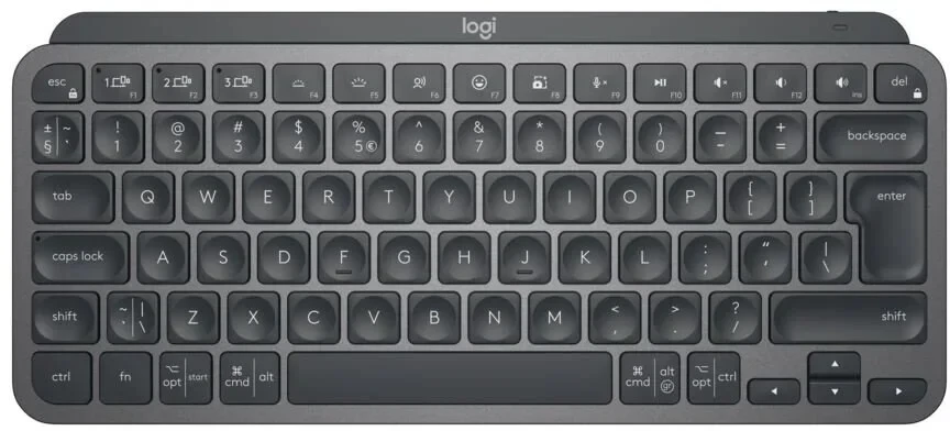 Logitech MX Keys Mini Minimalist Belaidė klaviatūra su pašvietimu, Graphite - CZ/SK
