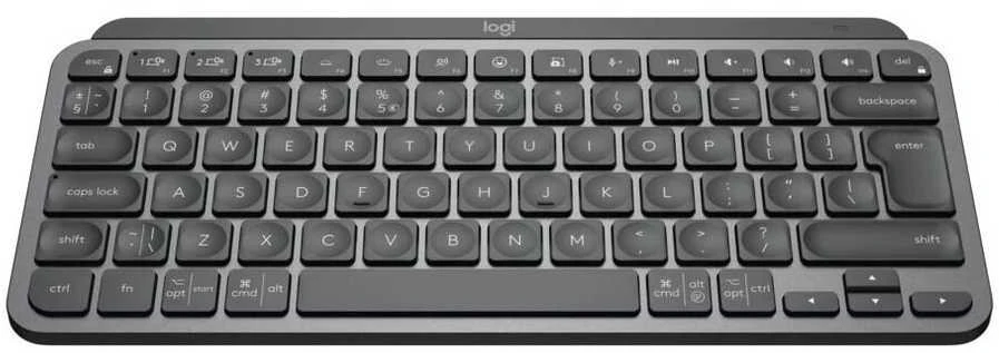 Logitech MX Keys Mini Minimalist Belaidė klaviatūra su pašvietimu, Graphite - CZ/SK
