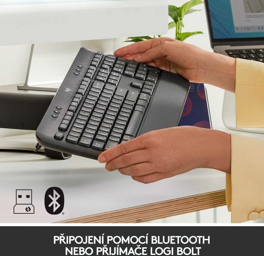 Klaviatūra Logitech Signature K650, Grafito spalvos, čekų kalba (Qwertz)