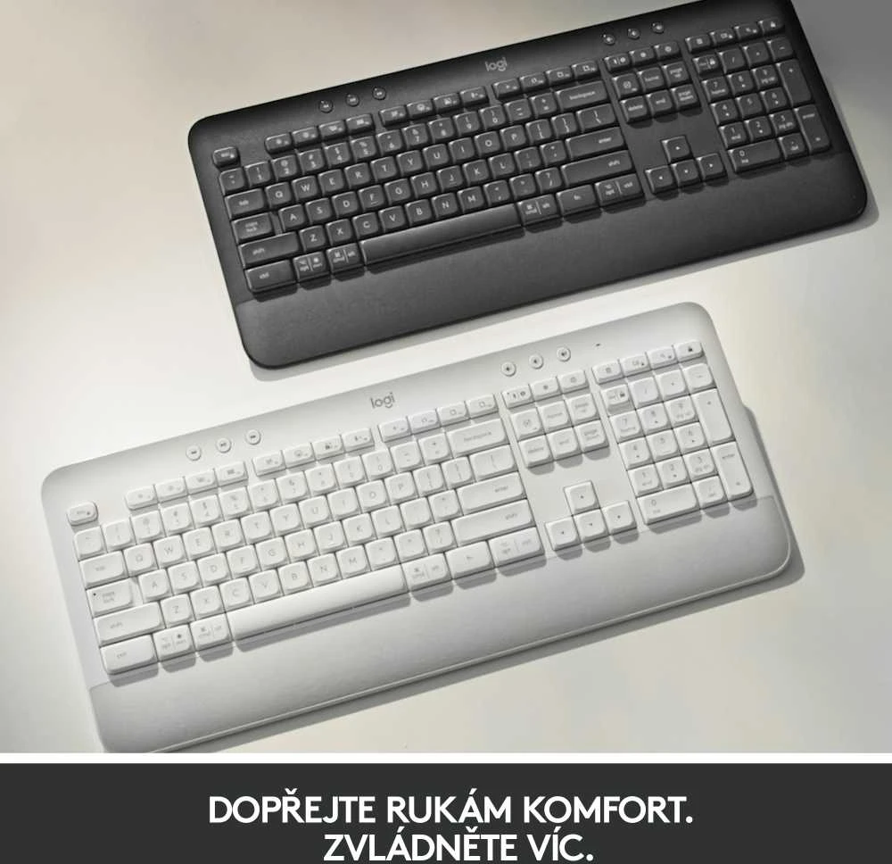 Klaviatūra Logitech Signature K650, Grafito spalvos, čekų kalba (Qwertz)