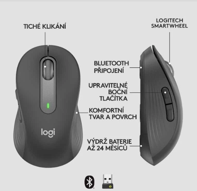 Klaviatūra Logitech MK650 verslui - GRAPHITECZE-SKYINTNL