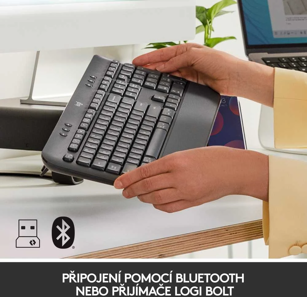Klaviatūra Logitech MK650 verslui - GRAPHITECZE-SKYINTNL