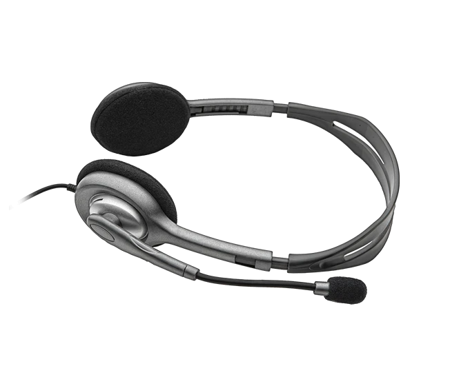 Universalios ausinės Logitech H111, su mikrofonu, 3,5mm jungtis